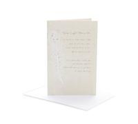 UK Greetings Sympathy/Thinking of You Card | Feather Design | With Envelope