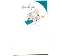 UK Greetings | Thank You Card | Appreciation Cards | Her/Him | Cute Elephant Design | With Envelope | 111 x 165 mm