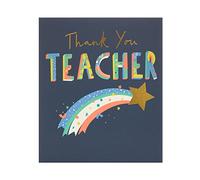 UK Greetings Thank You Teacher Card - Teacher Appreciation Card - Cute Thankyou Teacher Card, Multi (694462-0-1)