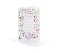 UK Greetings | Thinking of You Card | Condolences/Bereavement | Her/Him | Friend Design | With Envelope | 143 x 216 mm