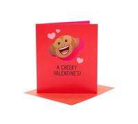 UK Greetings | Valentine's Day Card | Cheeky Monkey Design | With Envelope | I Love You Presents | Greeting Card | Her/Him | 15.9cm x 18.4cm