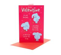 UK Greetings | Valentine's Day Card | Cute Elephant Design | With Envelope