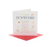 UK Greetings | Valentine's Day Card for Boyfriend | Cute Poem Design