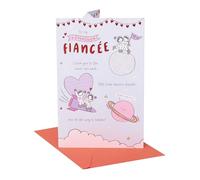 UK Greetings Valentine's Day Card for Fiancée - Cute Sketch Design