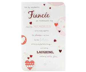 UK Greetings Valentine's Day Card for Fiancée - Loving Design