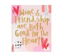 UK Greetings Valentine's Day Card for Her or a Friend - Pink Hearts Design