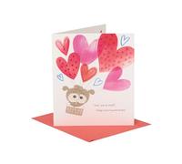UK Greetings Valentine's Day Card for Him, Her or Partner - Heart Air Balloon Design