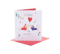 UK Greetings | Valentine's Day Card for Husband | I Love You Presents | Him, Boys, Men | Romantic Design | With Envelope | 178mm x 273mm