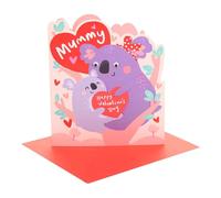 UK Greetings | Valentine's Day Card for Mummy | Cute Koalas Design