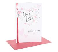 UK Greetings | Valentine's Day Card for One I Love | Hearts Design