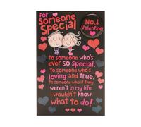 UK Greetings Valentine's Day Card For Someone Special - No. 1 Valentine Design with Badge