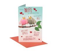 UK Greetings Valentine's Day Card for Wife - Funny Pop-Up Design