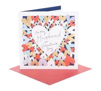 UK Greetings | Valentine's Day Card for Wife | Laser Cut Hearts Design