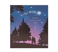 UK Greetings Valentine's Day Card for Wife - Starlit Design