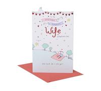 UK Greetings Valentine's Day Card for Wife - Sweet Cartoon Design