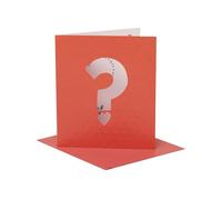 UK Greetings Valentine's Day Card from a Secret Admirer for Him/Her - Question Mark Design