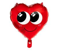 UK Greetings | Valentine's Day Foil Balloon | I Love You Presents | Smiley Heart Design | With Envelope | 35 x 36 cm
