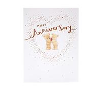 UK Greetings Wedding Anniversary Card for Him/Her/Friend - Teddy Design