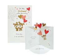 UK Greetings Wedding Anniversary Card for Husband - Lovely Design