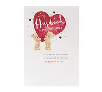 UK Greetings Wedding Anniversary Card for Husband - Teddy Bear Design