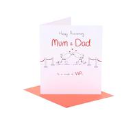 UK Greetings Wedding Anniversary Card for Mum & Dad - Funny & Sweet Design