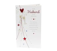 UK Greetings Wedding Anniversary Card Husband - Anniversary Card for Husband - Husband Anniversary Card Lovely Words - Sentimental Message