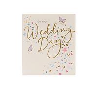 UK Greetings Wedding Card for Him/Her/Friend - 3D Butterfly Design