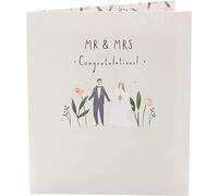 UK Greetings Wedding Card for Him/Her/Friend - Mr & Mrs Design
