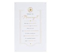 UK Greetings Wedding Card for Him/Her/Friend - Poetic Design