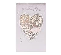 UK Greetings Wedding Card for Him/Her/Friend - Swan Design