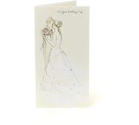 UK Greetings Wedding Card, Wedding Cards for Bride and Groom, Wedding Congratulations Card, Classic Wedding Card, Traditional Wedding Card, 186559-0-1