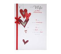 UK Greetings Wife Anniversary Card - Wedding Anniversary Card - Romantic Anniversary Card