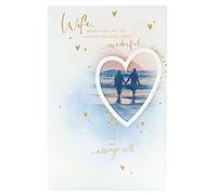 UK Greetings Wife Valentines Day Card With Envelope - Meaningful Design