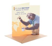 UK Greetings | Zootropolis 2 Birthday Card | Flash Slothmore Design