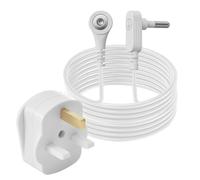 UK Grounding Socket Plug with 15 Feets Earthing Line for Gronding Mat Sheet Pillowcase Pad Earth Wire Grounding Cord Cable Wrist Strap Earth Blanket Products Earthing Socket Connection Adapter