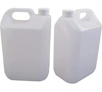 UK GROW 5L Natural HDPE water bottle x8 with tamper proof lid perfect for water storage chemicals products container jerry can (8)