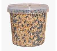 UK GROW Bucket Of Premium Wild Bird Seed- With Added Mealworm-All Year-Round Wild Bird Seed-Suitable for All Wild (10L)