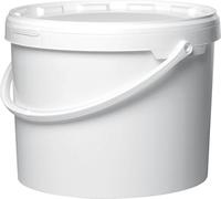 UK GROW Premium - 5 Litre x 3 Buckets - White - Bucket with Lid - Pack of 3 - Food-Grade, Secure Tamper Lid, Durable Construction, Plastic Handle (3)