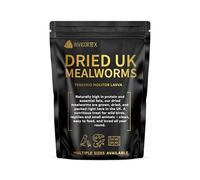 UK Grown Dried Mealworms for Birds & Reptiles - High Protein Natural Treat - Fresh Daily Packed, Premium Quality Insects - Multiple (1 Litre Re-Seal Bag)