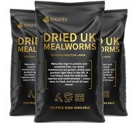UK Grown Dried Mealworms for Birds & Reptiles - High Protein Natural Treat - Fresh Daily Packed, Premium Quality Insects - Multiple (30 Litre BIG Bag)