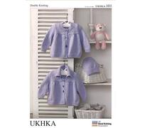 UK Hand Knit Association Jackets & Hat DK Knitting Pattern UKHKAA - each by UKHKA