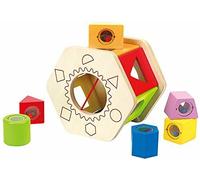 UK Hape E0407 Wooden Shake N Match Shape Sorter Toy Uk