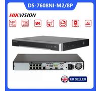 UK HIKVISION 8channel 4K NVR DS-7608NI-M2/8P 8 POE P2P For HIKVISION IP Camera