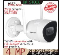 UK Hikvision DS-2CV2041G2-IDW 4MP WiFi Fixed Bullet IP 2-Way Audio 2.8mm Camera
