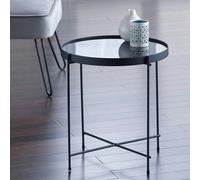 Uk Homeliving Oakland Lamp Table Black