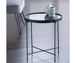 Uk Homeliving Oakland Lamp Table Black