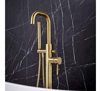 UK Homeliving Uk Home Living Avalon Core Freestanding Bath Shower Mixer Brushed Brass