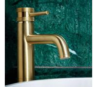 UK Homeliving Uk Home Living Avalon Core Tall Mono Basin Mixer Brushed Brass