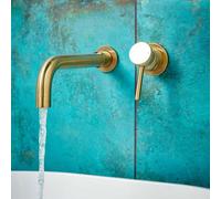 UK Homeliving Uk Home Living Avalon Core Wall Mounted Basin Tap Brushed Brass