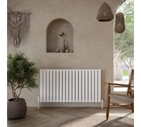 UK Homeliving Uk Home Living Avalon Designer Radiator Single 600mm X 944mm White